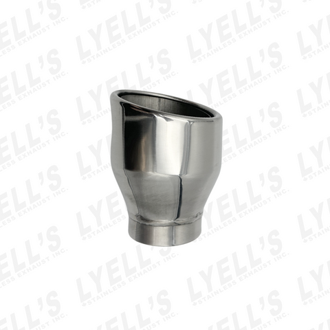 4'' OD Dual Wall Tip - 2 1/2'' Inlet Exhaust Tip